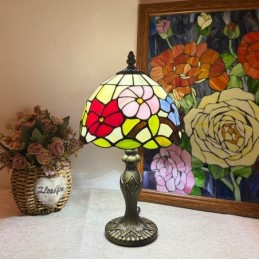 Bordlampe i Tiffany-Stil...