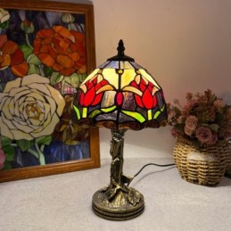 Bordlampe i Tiffany-Stil...