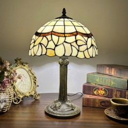 Bordlampe i Tiffany-Stil...