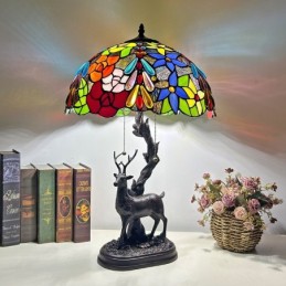 Bordlampe i Tiffany-Stil...