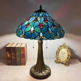 Bordlampe i Tiffany-Stil...