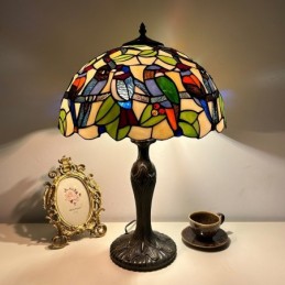 Bordlampe i Tiffany-Stil...