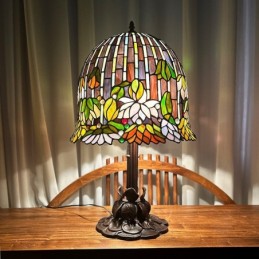 Bordlampe i Tiffany-Stil...