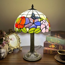 Bordlampe i Tiffany-Stil...