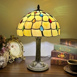 Bordlampe i Tiffany-Stil...