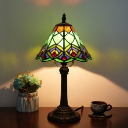 Bordlampe i Tiffany-Stil...