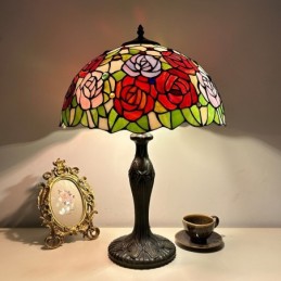 Bordlampe i Tiffany-Stil...