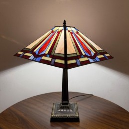 Bordlampe i Tiffany-Stil...