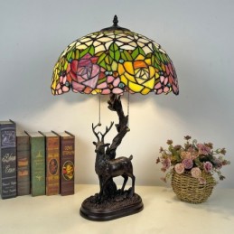 Bordlampe i Tiffany-Stil...