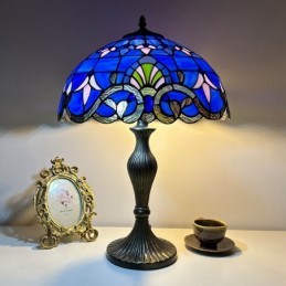 Bordlampe i Tiffany-Stil...