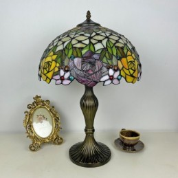 Bordlampe i Tiffany-Stil...