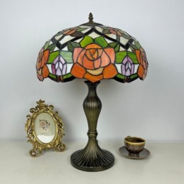 Bordlampe i Tiffany-Stil...