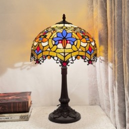 Bordlampe i Tiffany-Stil...