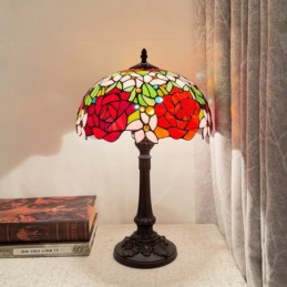 Bordlampe i Tiffany-Stil...
