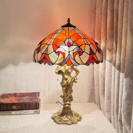 Bordlampe i Tiffany-Stil...