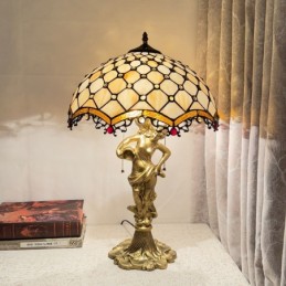 Bordlampe i Tiffany-Stil...