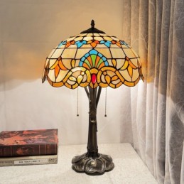 Bordlampe i Tiffany-Stil...