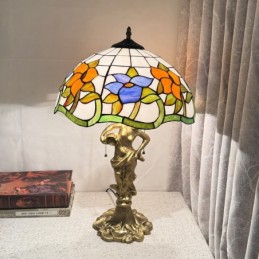 Bordlampe i Tiffany-Stil...