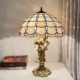 Bordlampe i Tiffany-Stil...