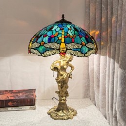 Bordlampe i Tiffany-Stil...