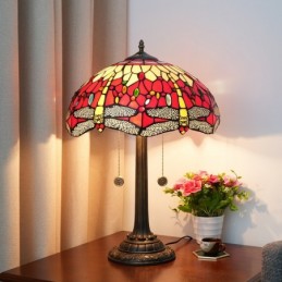 Bordlampe i Tiffany-Stil...