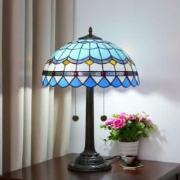 Bordlampe i Tiffany-Stil...