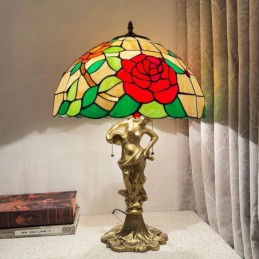Bordlampe i Tiffany-Stil...