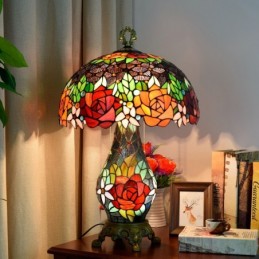 Bordlampe i Tiffany-Stil...