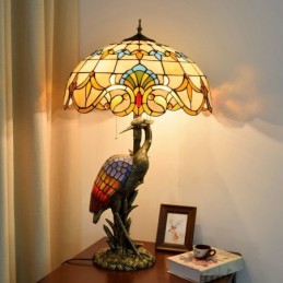 Bordlampe i Tiffany-Stil...