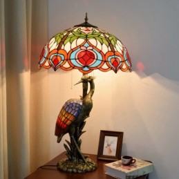 Bordlampe i Tiffany-Stil...