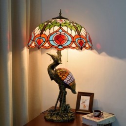 Bordlampe i Tiffany-Stil...