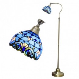 Gulvlampe i Tiffany-Stil...