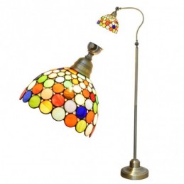 Gulvlampe i Tiffany-Stil...