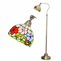 Gulvlampe i Tiffany-Stil...