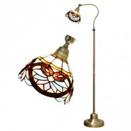 Gulvlampe i Tiffany-Stil...