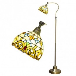 Gulvlampe i Tiffany-Stil...