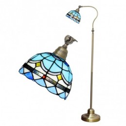 Gulvlampe i Tiffany-Stil...
