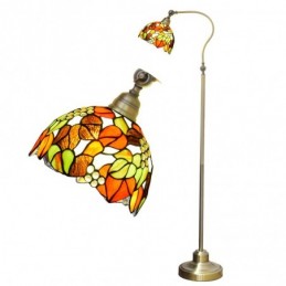 Gulvlampe i Tiffany-Stil...