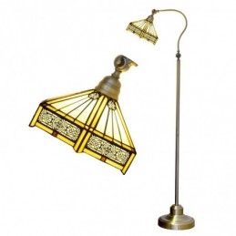 Gulvlampe i Tiffany-Stil...