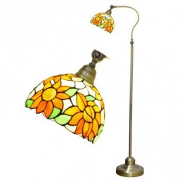 Gulvlampe i Tiffany-Stil...