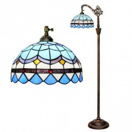 Gulvlampe i Tiffany-Stil...