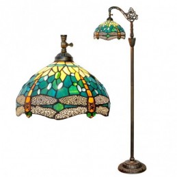 Gulvlampe i Tiffany-Stil...