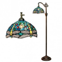 Gulvlampe i Tiffany-Stil...