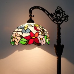 Gulvlampe i Tiffany-Stil...