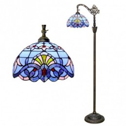 Gulvlampe i Tiffany-Stil...