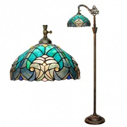 Gulvlampe i Tiffany-Stil...
