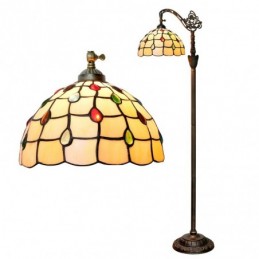 Gulvlampe i Tiffany-Stil...