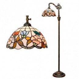Gulvlampe i Tiffany-Stil...