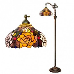 Gulvlampe i Tiffany-Stil...