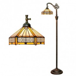 Gulvlampe i Tiffany-Stil...